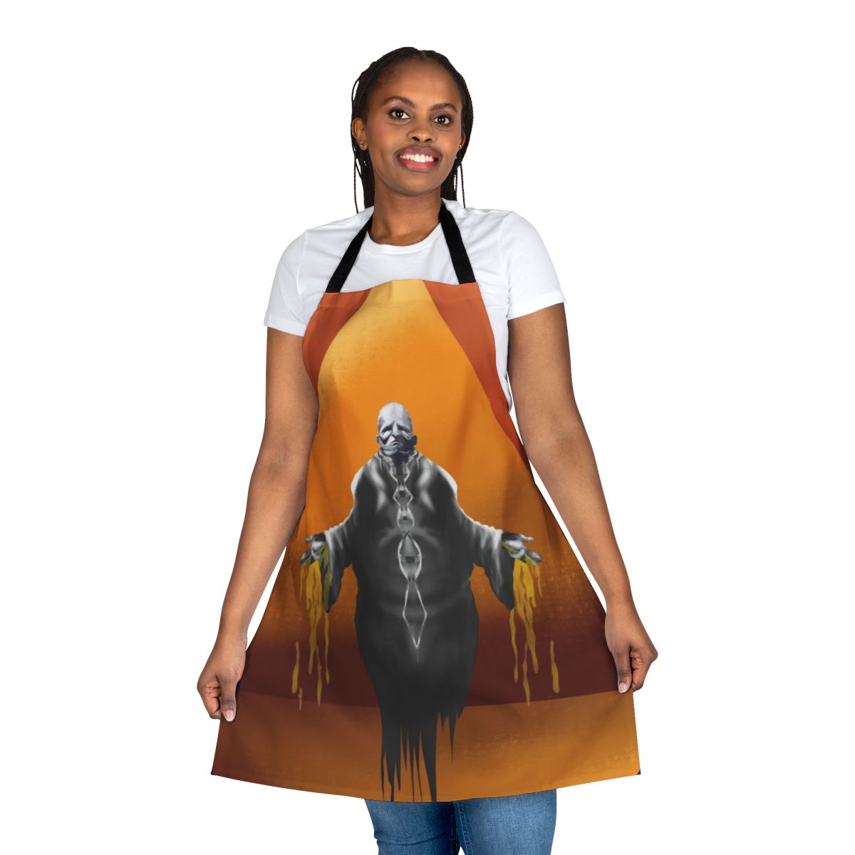 Stylized image of the Baron Harkonnen from Dune, printed on a high-quality apron.