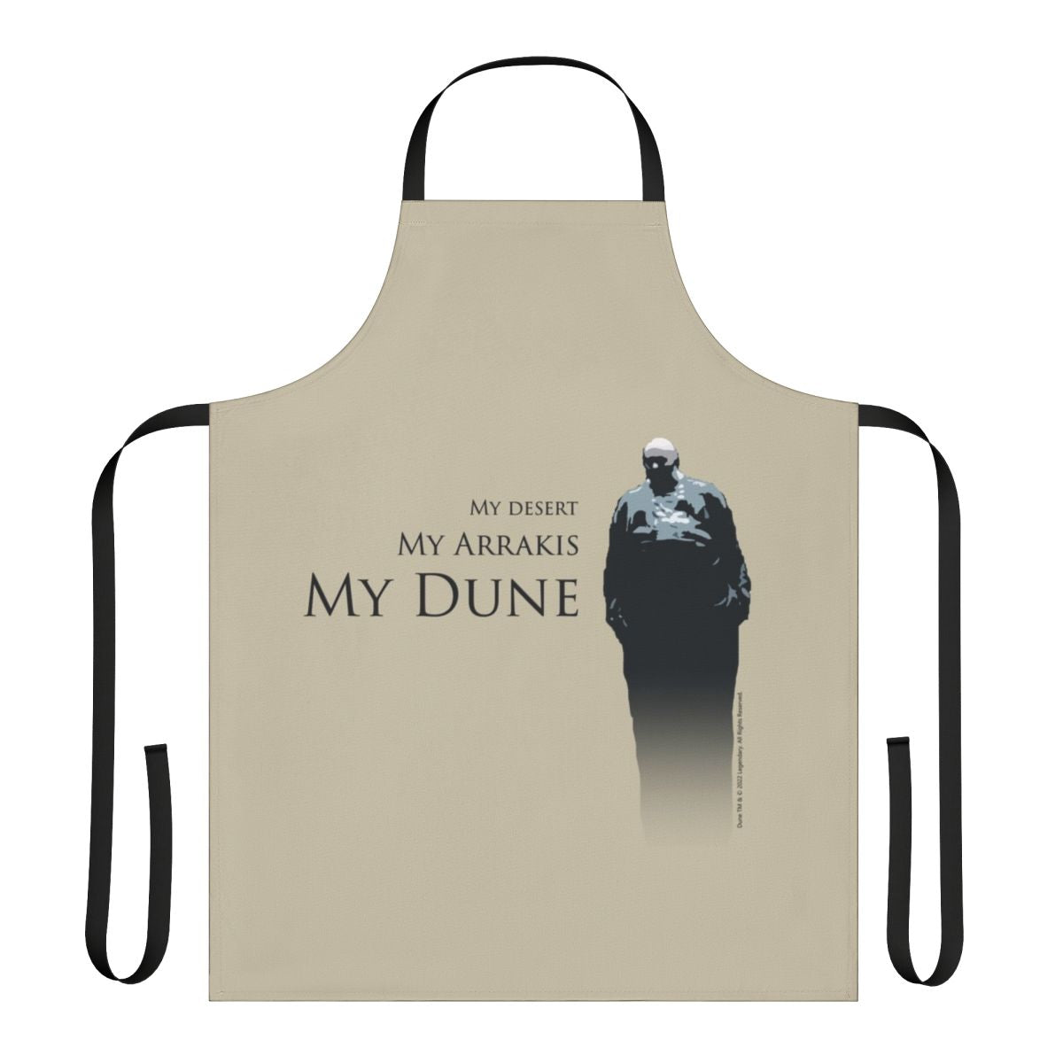 Dune-themed apron featuring the iconic Baron Harkonnen from the 2021 Dune movie