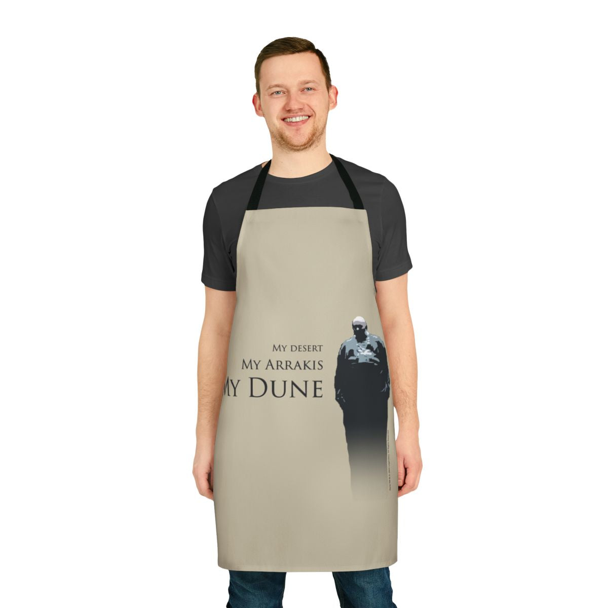 Dune-themed apron featuring the iconic Baron Harkonnen from the 2021 Dune movie