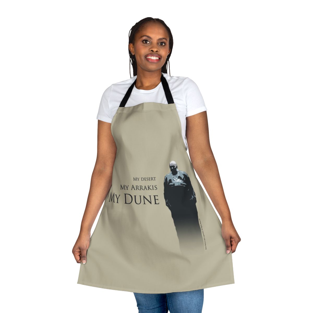 Dune-themed apron featuring the iconic Baron Harkonnen from the 2021 Dune movie
