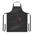 Black apron with Dune-inspired design