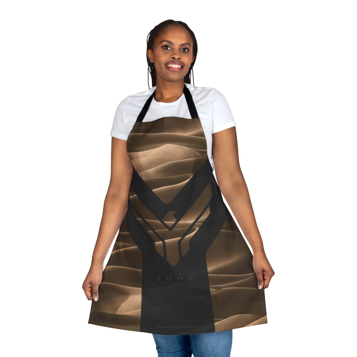 Dune-inspired decorative apron featuring the Atreides family crest design