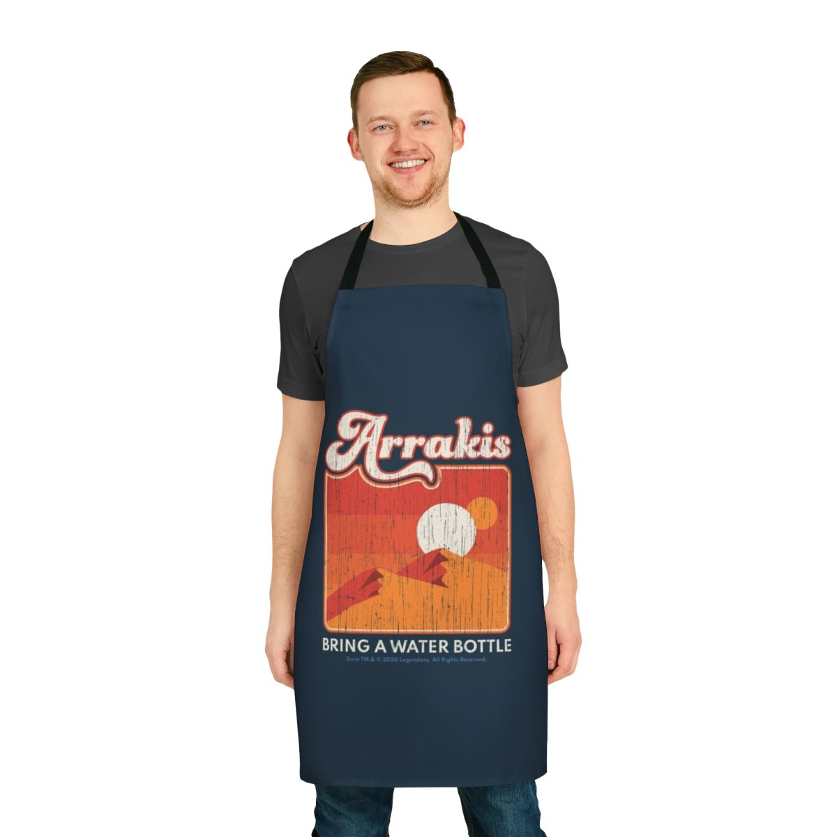 Dune 2020 inspired apron with Arrakis desert design