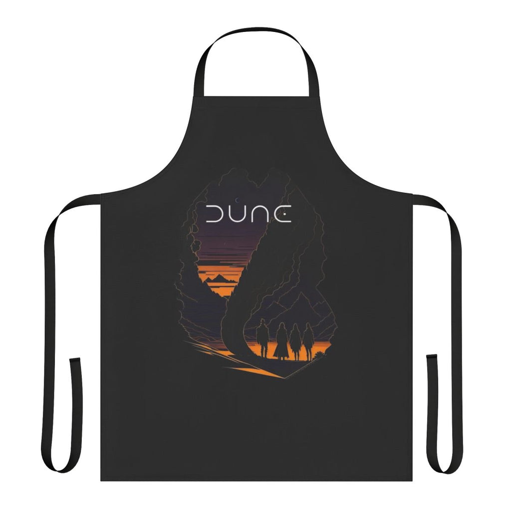 Dune-Inspired Desert Landscape Apron, featuring a sci-fi desert scene