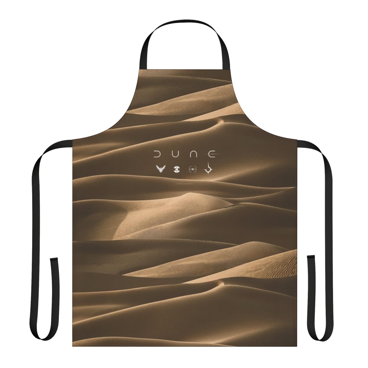 Dune-inspired apron featuring factions from the Dune universe