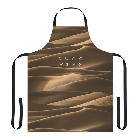 Dune-inspired apron featuring factions from the Dune universe