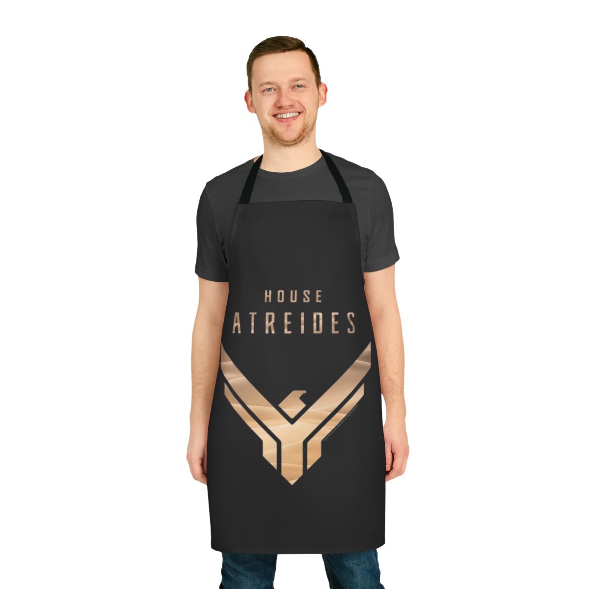 Dune-inspired House Atreides logo printed on a high-quality apron
