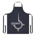A gray apron featuring the House Harkonnen emblem, inspired by the Dune universe.