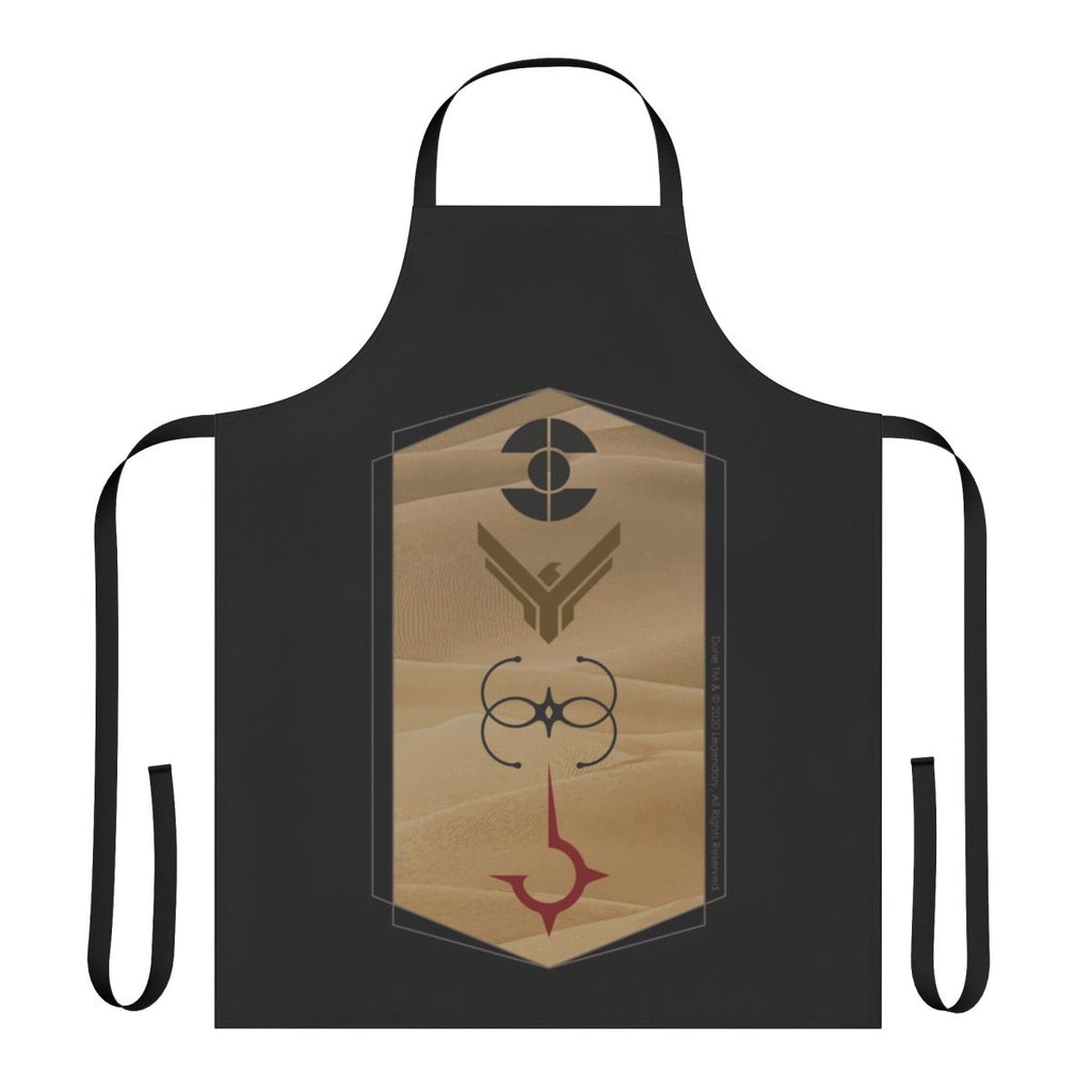 Dune-inspired houses art design printed on an apron