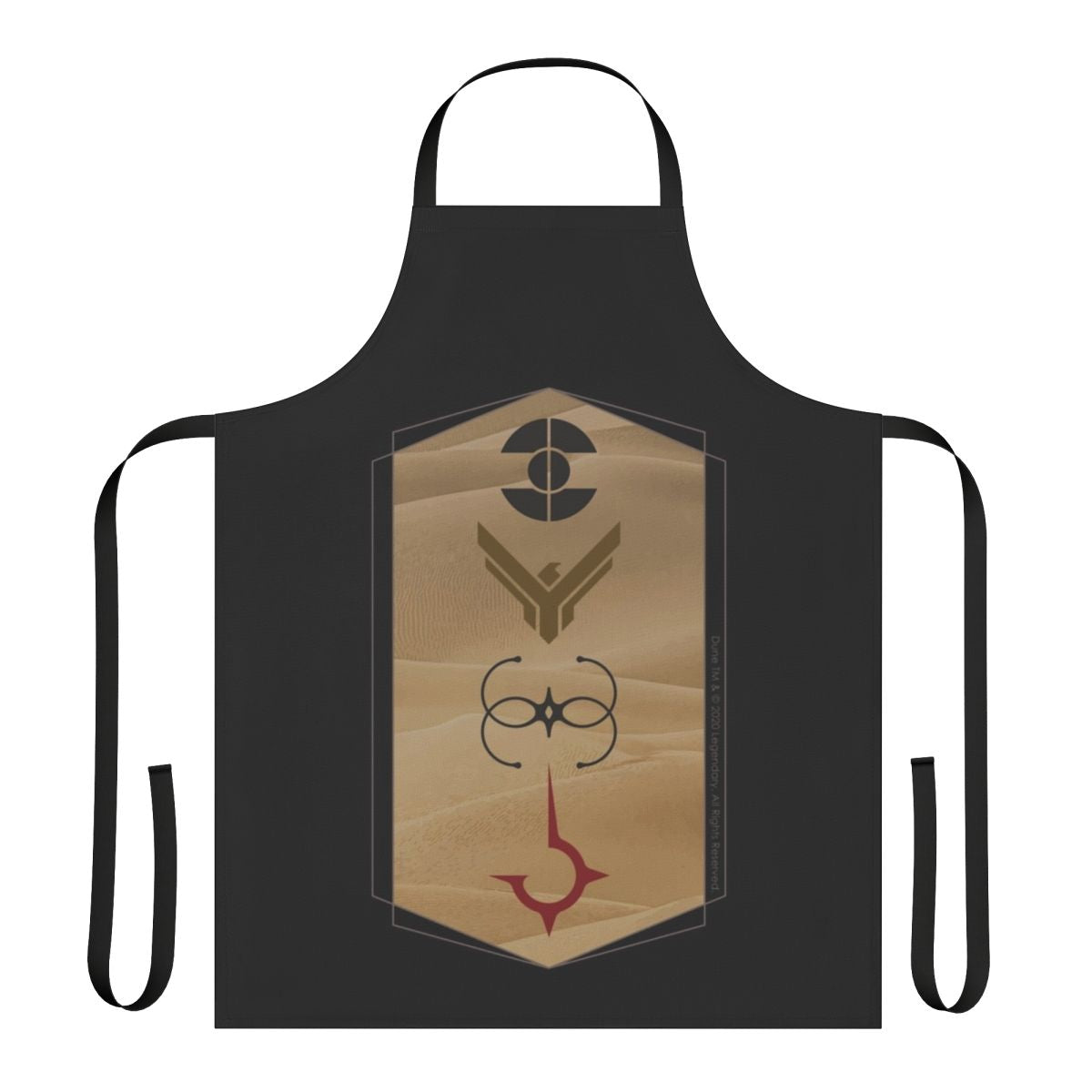 Dune-inspired houses art design printed on an apron