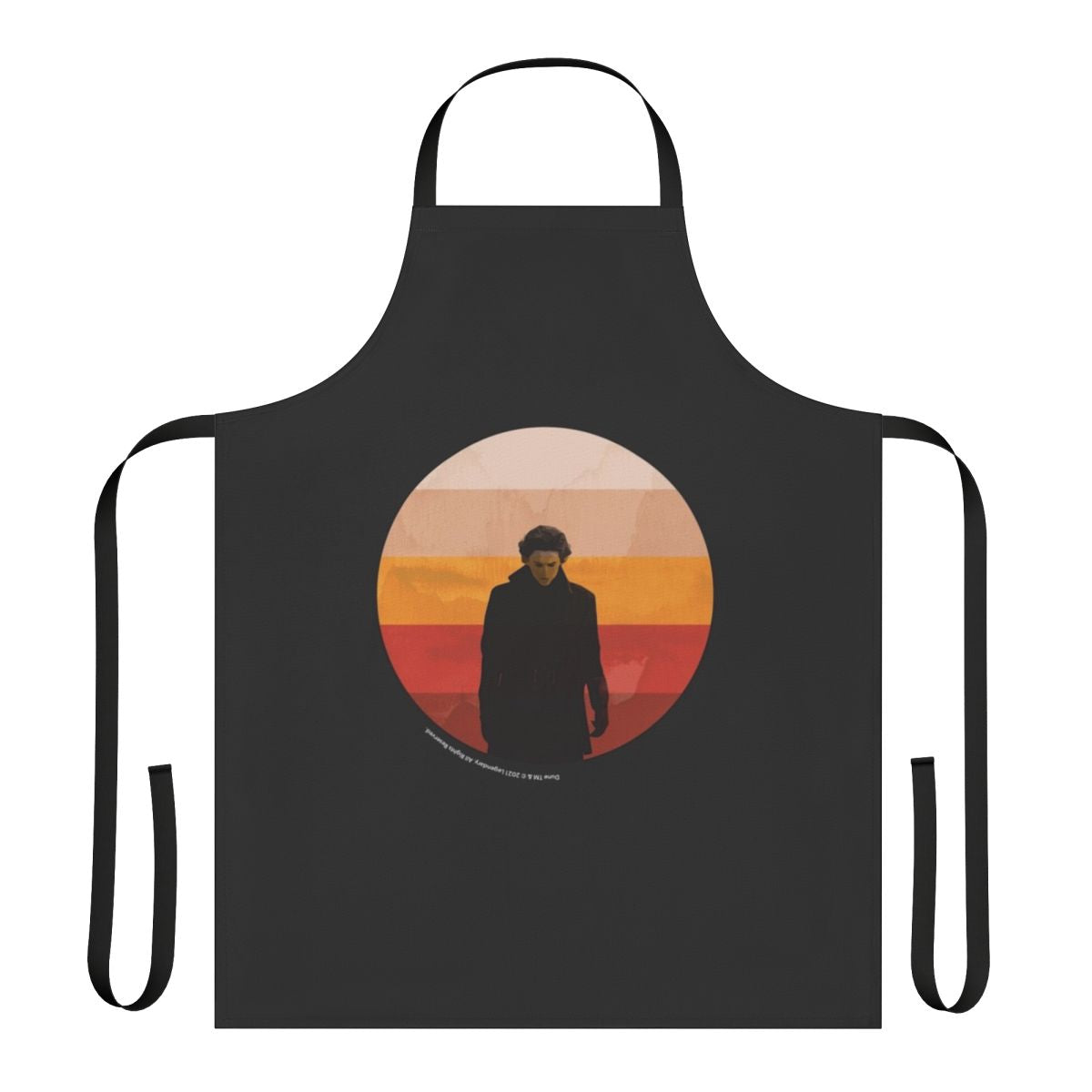Dune-inspired apron featuring inkpress artwork from the 2020 film