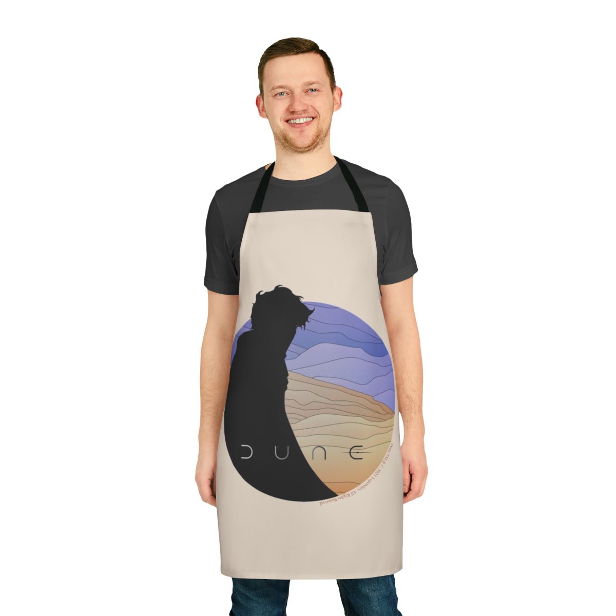 Dune-inspired Paul Atreides apron with desert-themed design