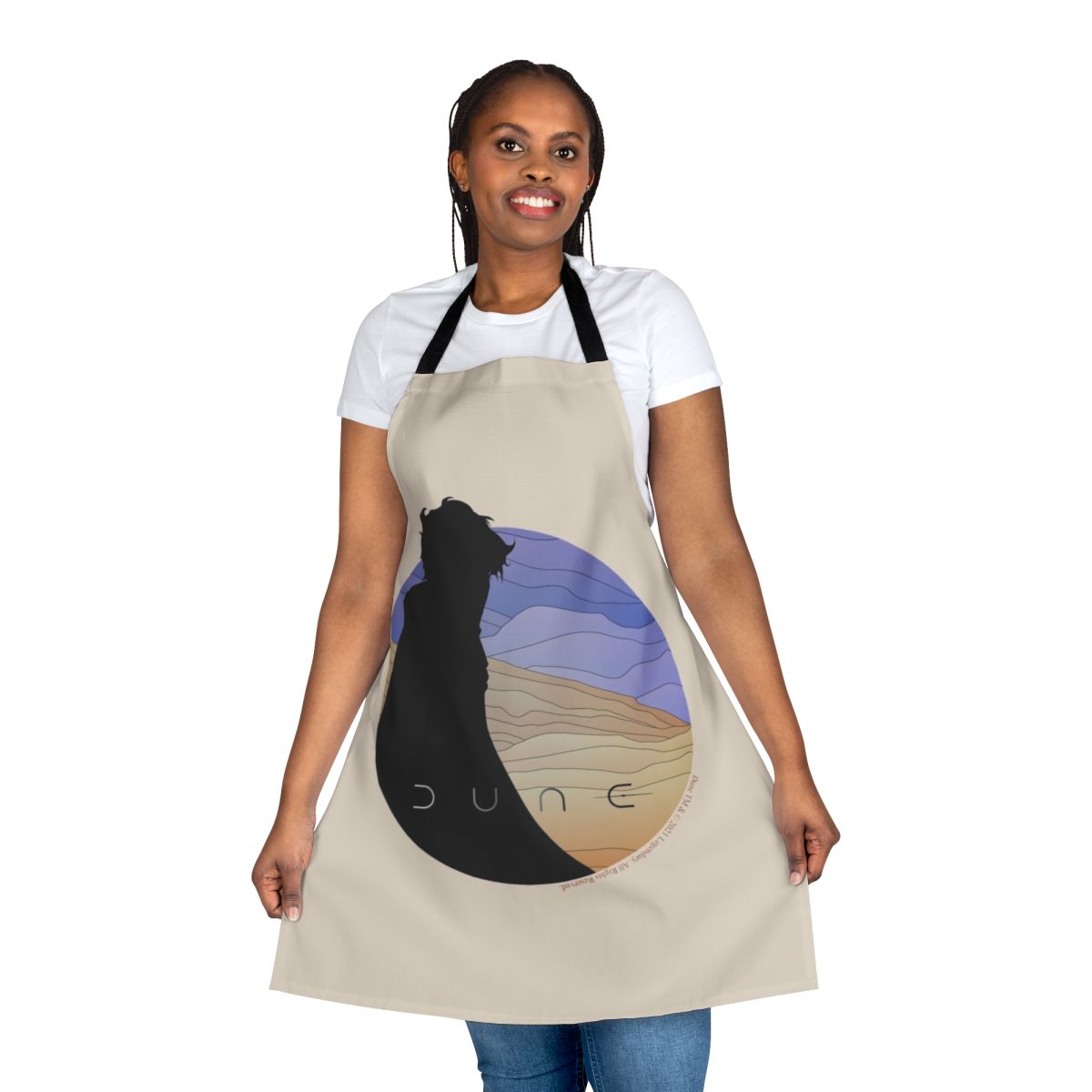 Dune-inspired Paul Atreides apron with desert-themed design