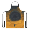 A yellow apron featuring a Dune-inspired sand design