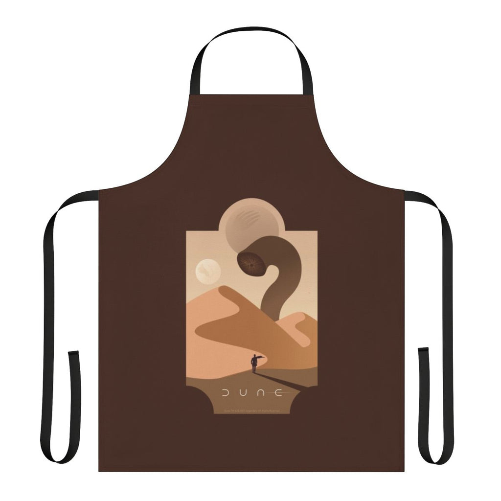A durable, high-quality apron featuring an Arrakis sandworm design for Dune fans.