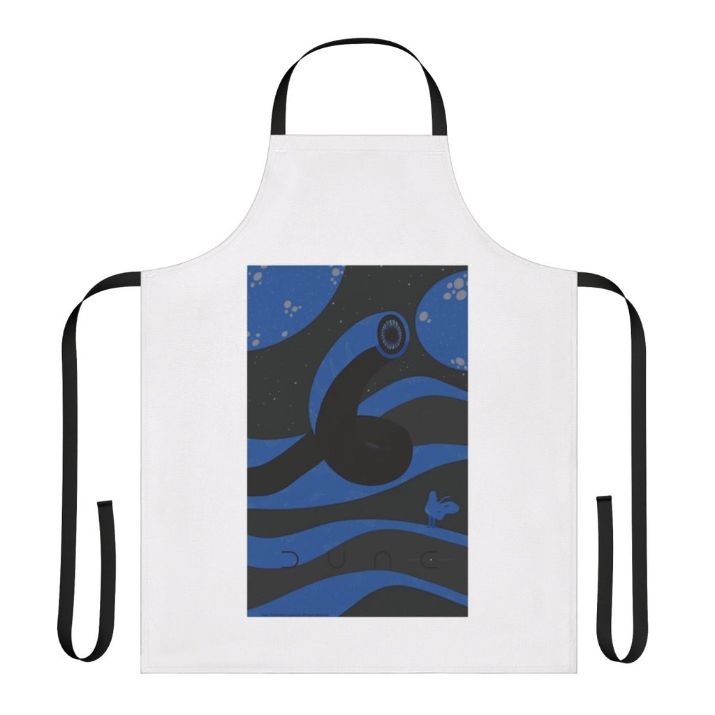 Dune-themed apron featuring a sandworm and Arrakis desert landscape