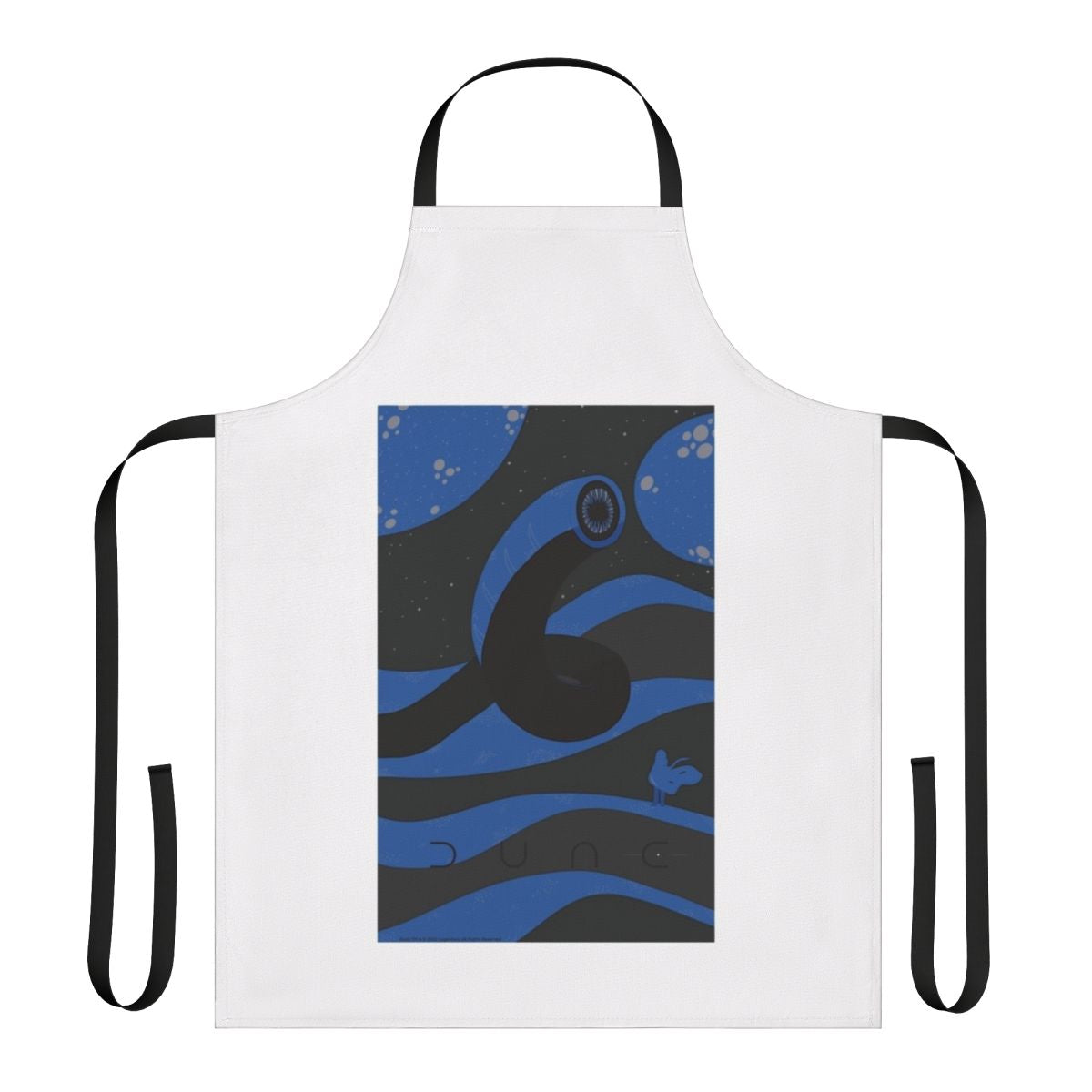 Dune-themed apron featuring a sandworm and Arrakis desert landscape