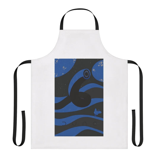 Dune-themed apron featuring a sandworm and Arrakis desert landscape