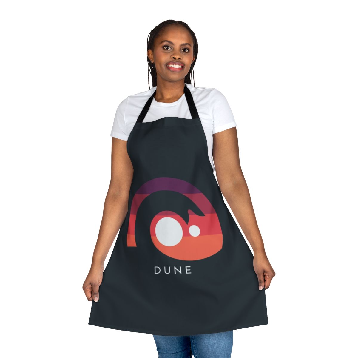 Dune-inspired sandworm apron featuring the iconic worm creature from the desert planet Arrakis