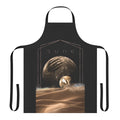 Dune-inspired sci-fi apron featuring desert-themed graphics and symbols