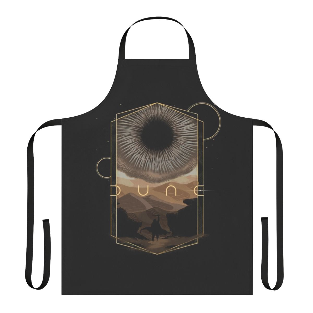 Dune-inspired apron featuring the iconic sand planet landscape