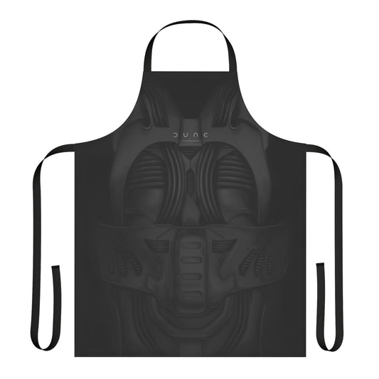 Dune-inspired stillsuit apron in desert-themed design