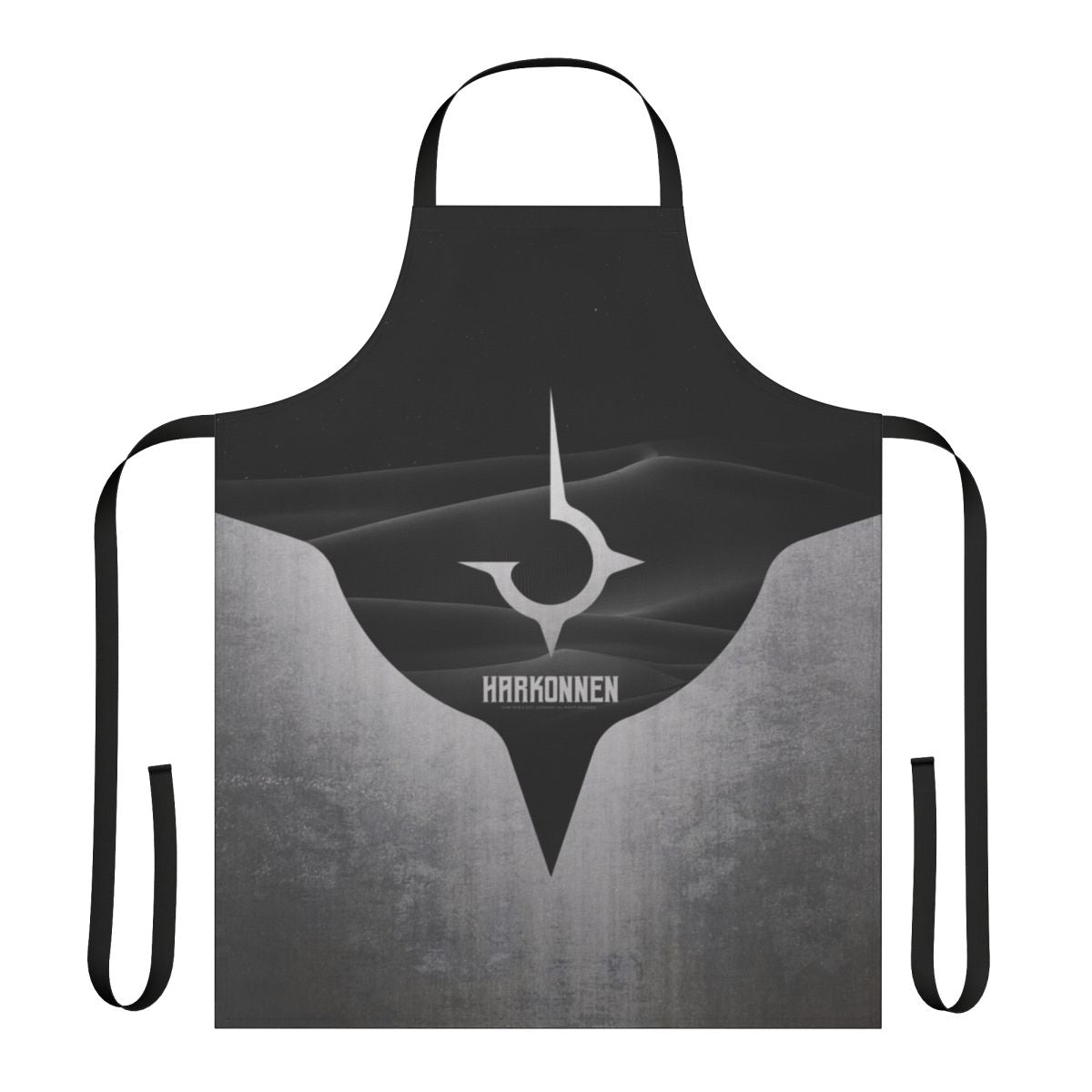 Dune-inspired titanium apron with Harkonnen design