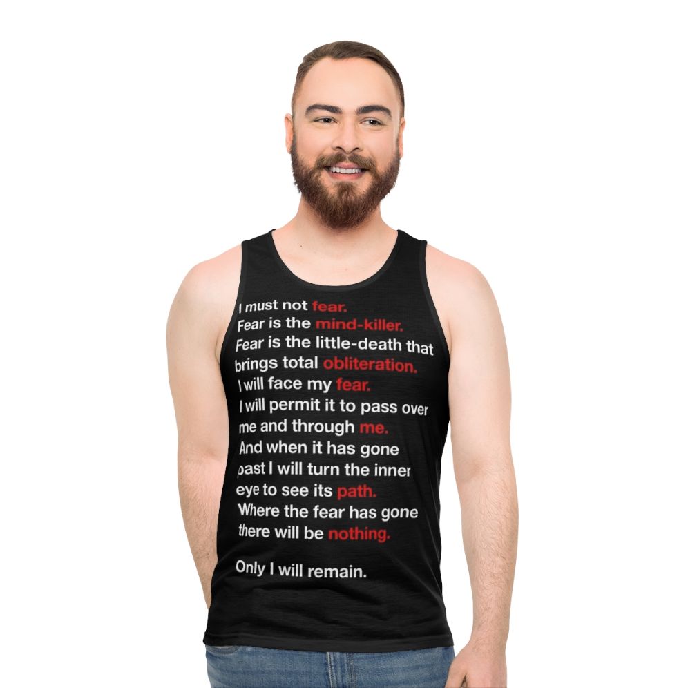 Dune Litany Against Fear Unisex Tank Top