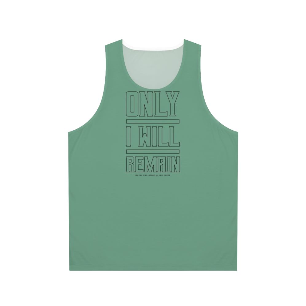 Dune "Only I Will Remain" Outline Unisex Tank Top