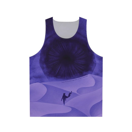 Dune inspired purple moon design unisex tank top