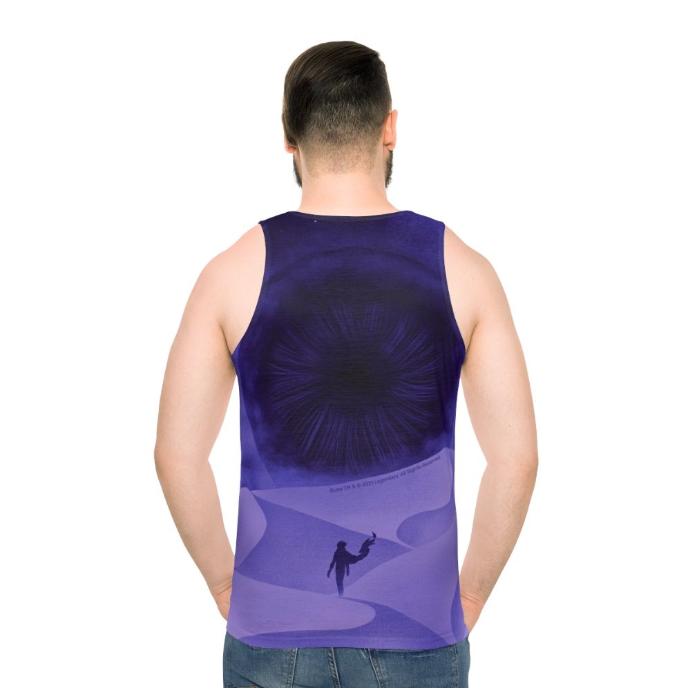 Dune inspired purple moon design unisex tank top
