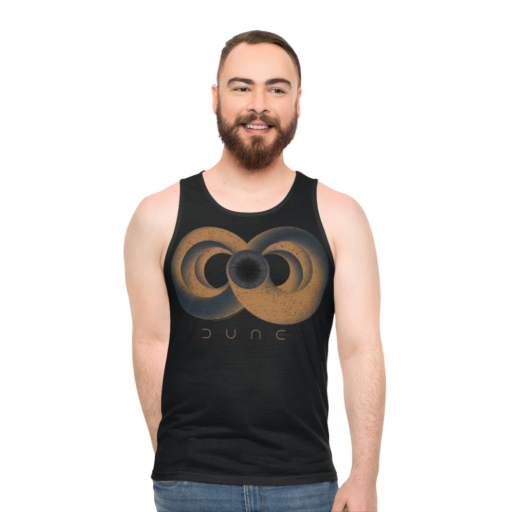 Vintage Dune Sandworm Graphic Unisex Tank Top