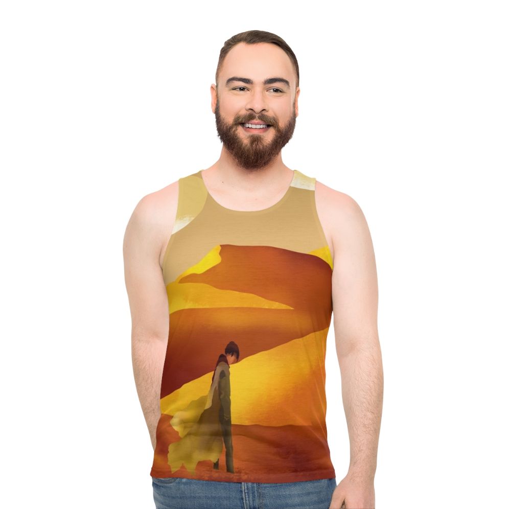 Dune sci-fi landscape unisex tank top