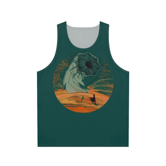 Dune Unisex Tank Top featuring Arrakis landscape and sandworm