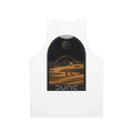 Dune-inspired unisex tank top with desert landscape design