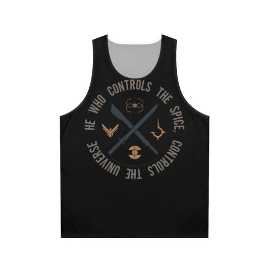 Dune "Who Controls The Spice" Unisex Tank Top