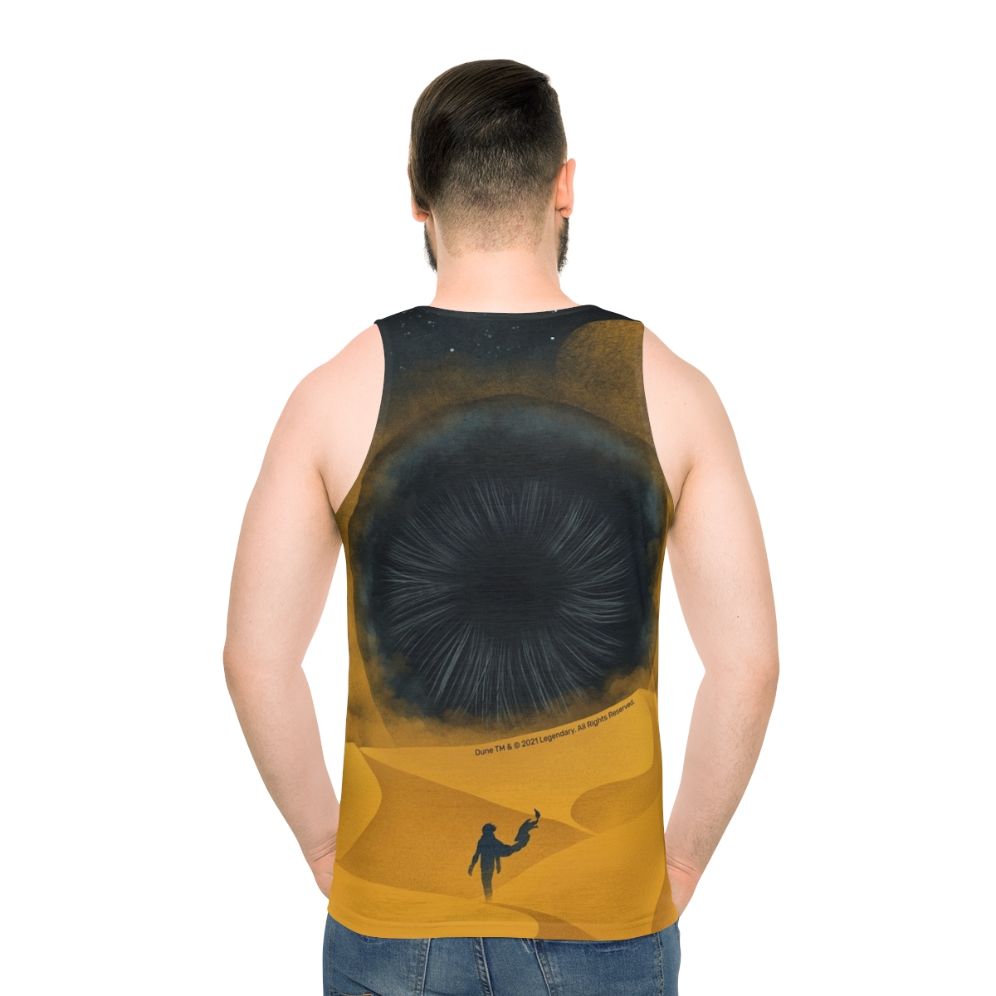 Unisex yellow sand tank top inspired by the Dune movie