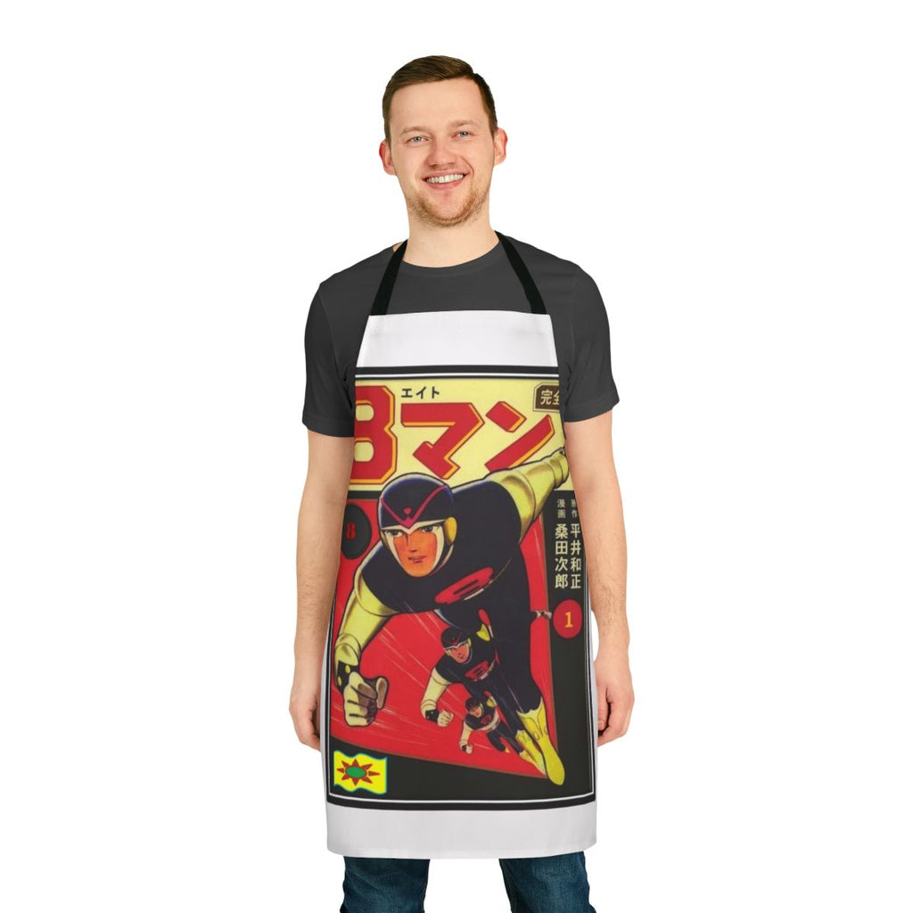 Durable 8 person apron for men, featuring a high-quality design and ample coverage.