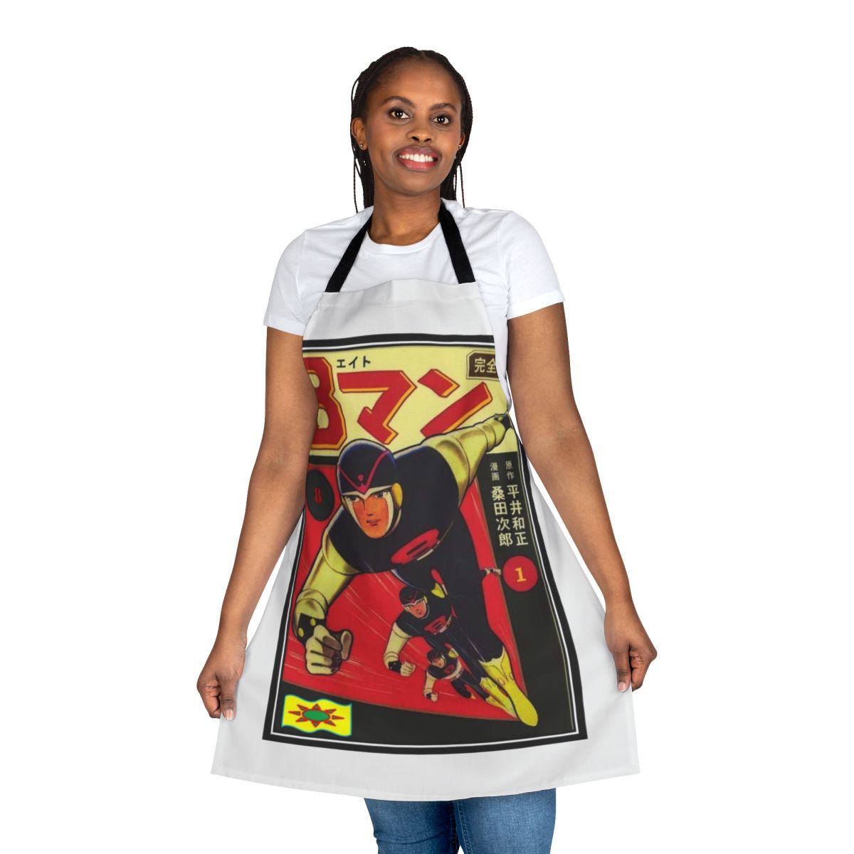 Durable 8 person apron for men, featuring a high-quality design and ample coverage.