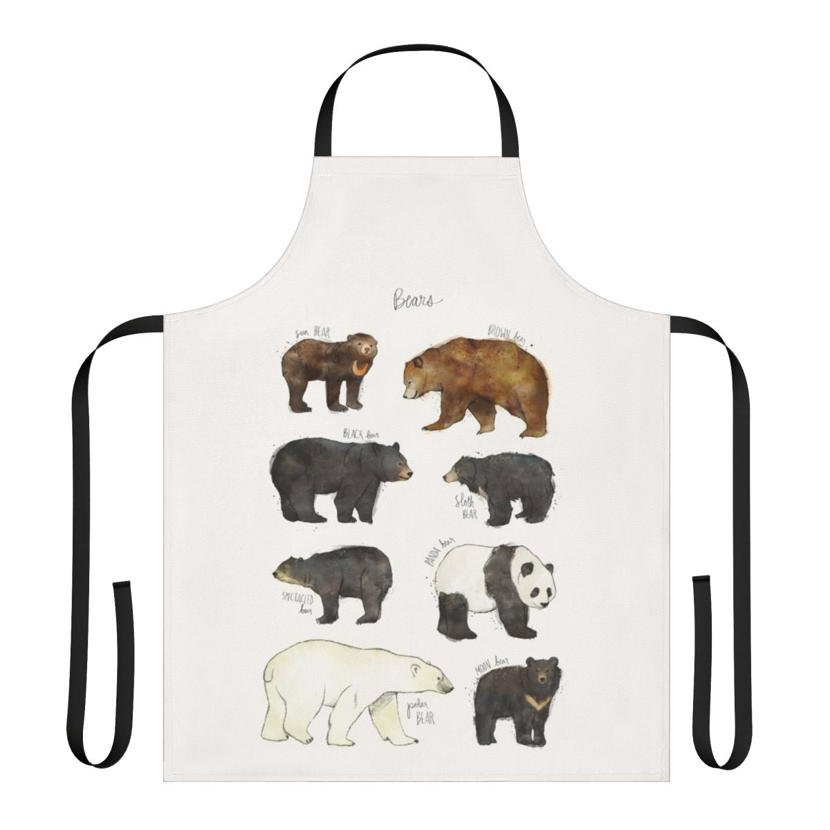 A high-quality apron featuring a bear design, perfect for cooking, gardening, or outdoor adventures.
