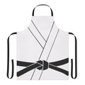 Black belt-style apron perfect for martial arts, MMA, karate, and jiu-jitsu activities
