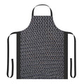 Model wearing a robust, chainmail-style apron with a medieval knight aesthetic.