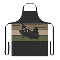 Chinook helicopter inspired black apron