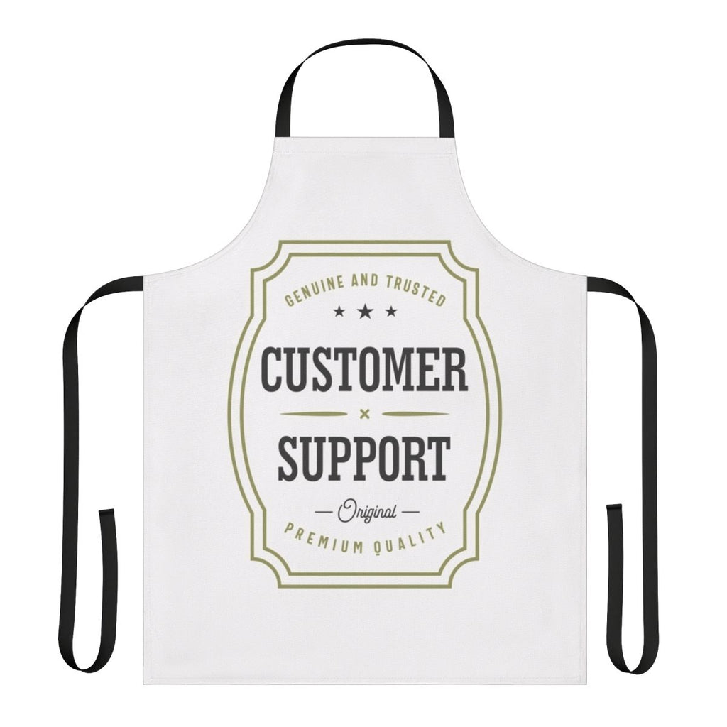 Customer support apron with pockets and adjustable straps