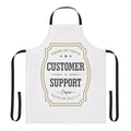 Customer support apron with pockets and adjustable straps