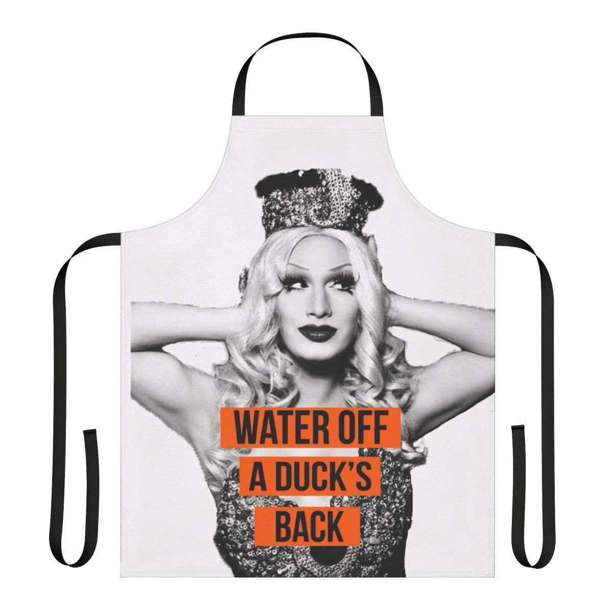 Durable drag race inspired apron