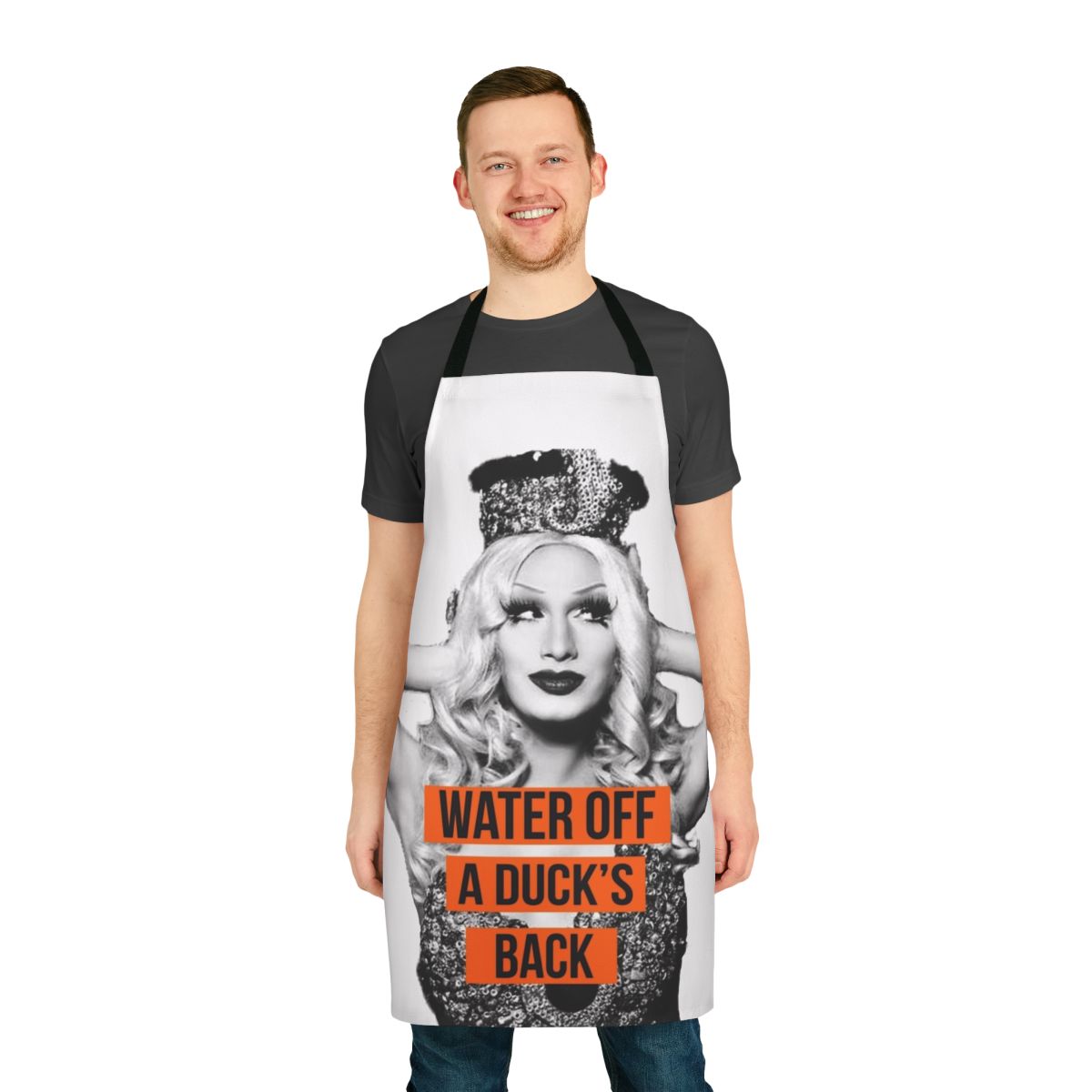 Durable drag race inspired apron