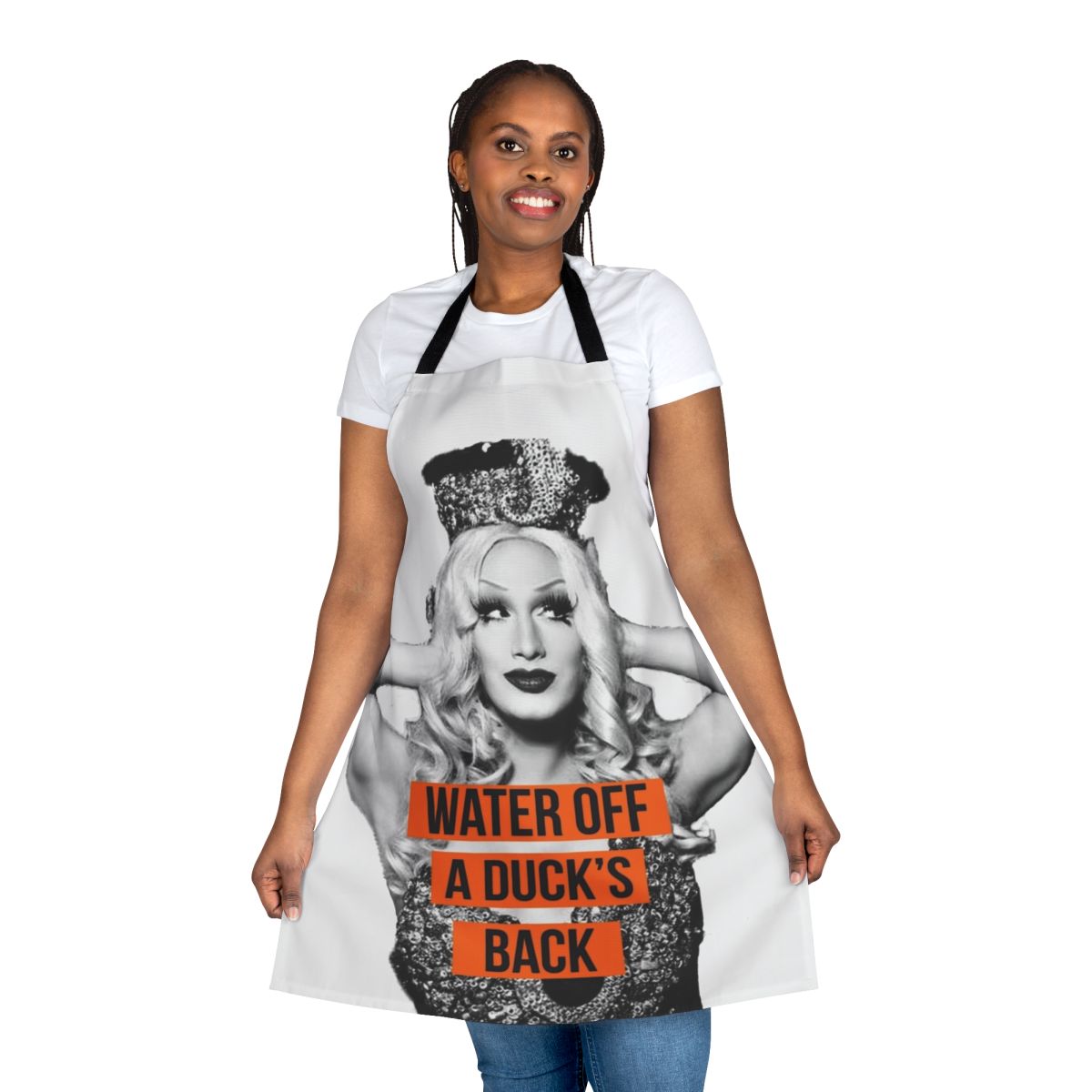 Durable drag race inspired apron