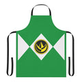 A green apron featuring the Green Ranger from the Power Rangers franchise
