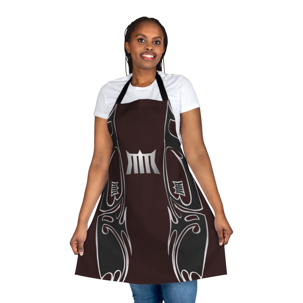 Hollowback-style apron with automotive-inspired graphics